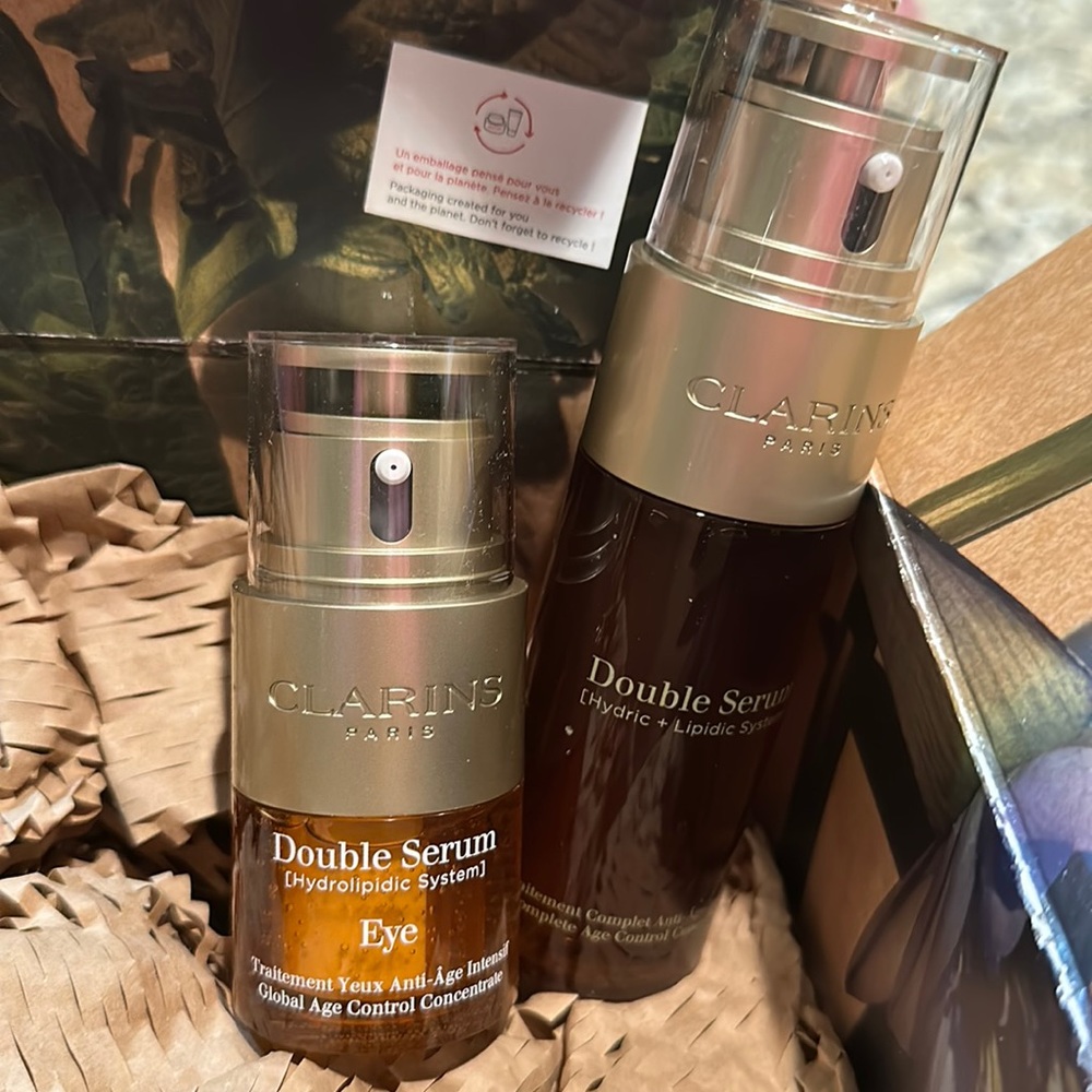Clarins double serum and double eye serum bundle